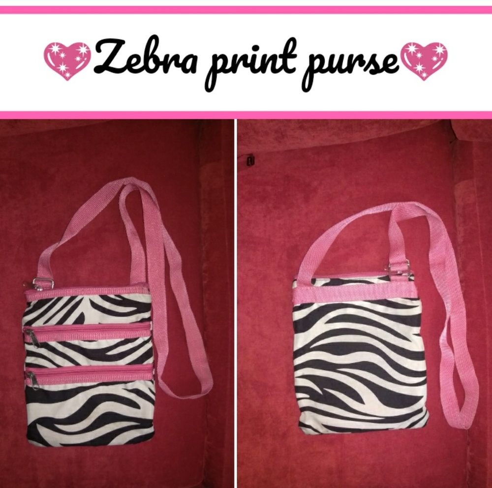 👜😻Girlfriend's Zebra print shoulder bag